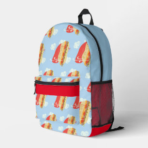 Super Hero Flying Caped Sandwich Fun Bedruckter Rucksack
