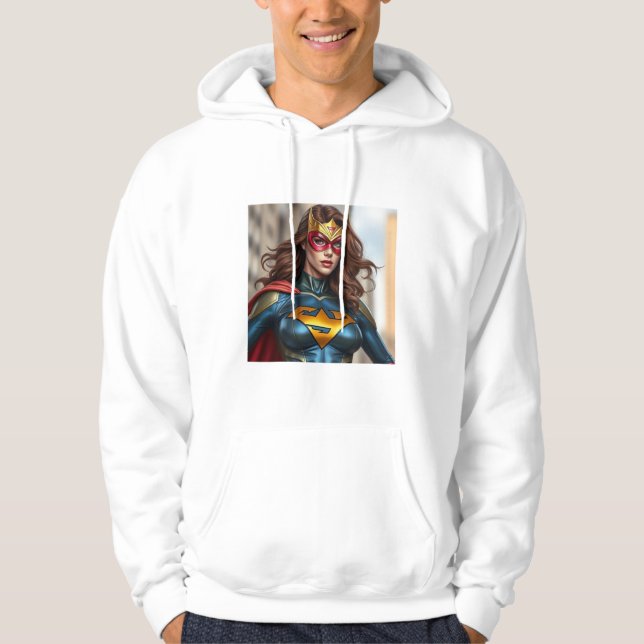 SUPER HERO LADY HOODIE (Vorderseite)