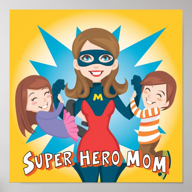 Super Hero Mama Poster (Vorne)