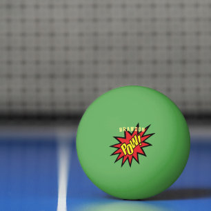 Super Hero Pow Personalisiert Tischtennisball