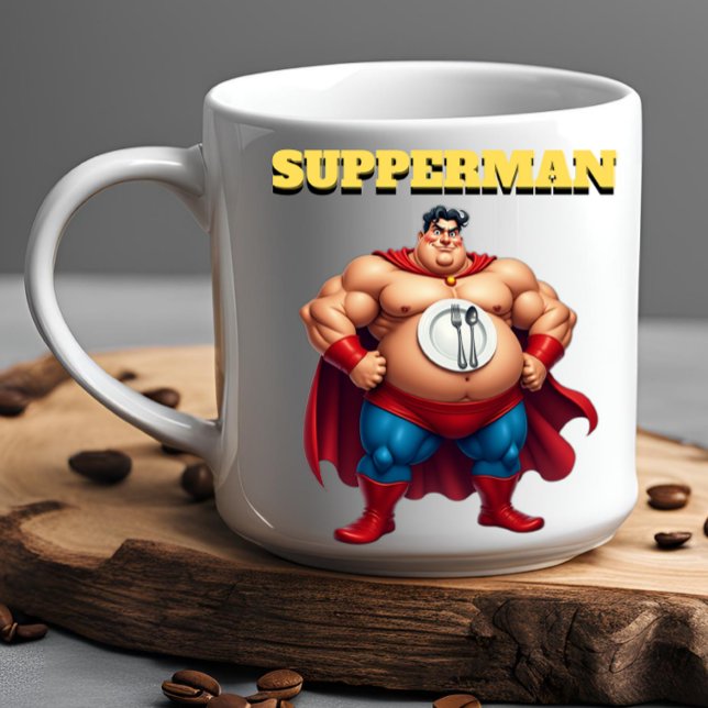 Super Hero SUPPERMAN Funny Office Geschenk Kaffeetasse (Von Creator hochgeladen)