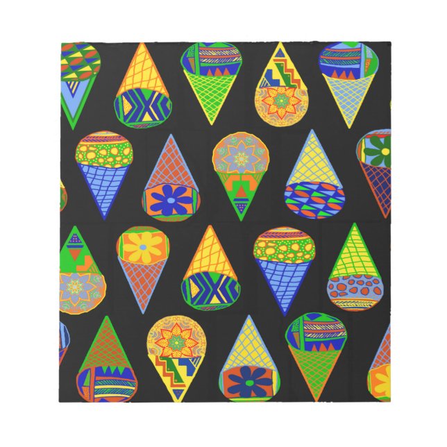 Super Heroes Ice Cream Cones Notizblock (Vorderseite)