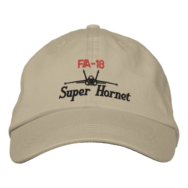 Super Hornet Golf Hat Bestickte Baseballkappe (Vorderseite)