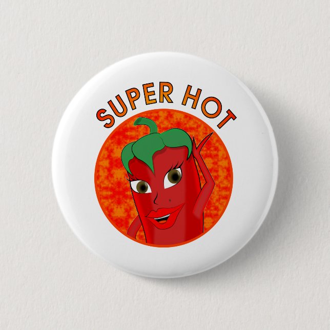Super Hot Pepper Diva Button (Vorderseite)