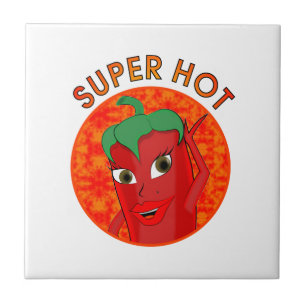 Super Hot Pepper Diva Fliese