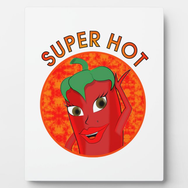 Super Hot Pepper Diva Fotoplatte (Vorderseite)