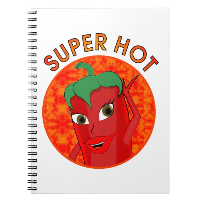 Super Hot Pepper Diva Notizblock (Vorderseite)
