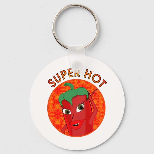 Super Hot Pepper Diva Schlüsselanhänger (Vorderseite)