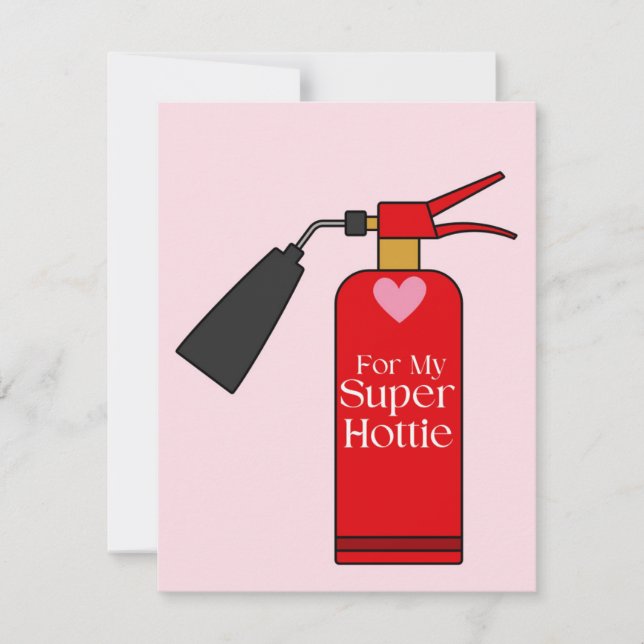 Super Hottie Valentine's Day Card Feiertagskarte (Vorderseite)
