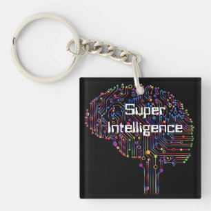 Super-Intelligenz-Technologie Schlüsselanhänger