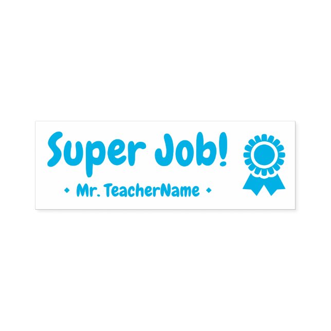 "Super Job!" Erzieherin Rubber Briefmarke Permastempel (Design)