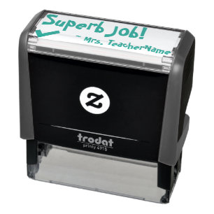 "Super Job!" Feedback von Educator Rubber Briefmar Permastempel