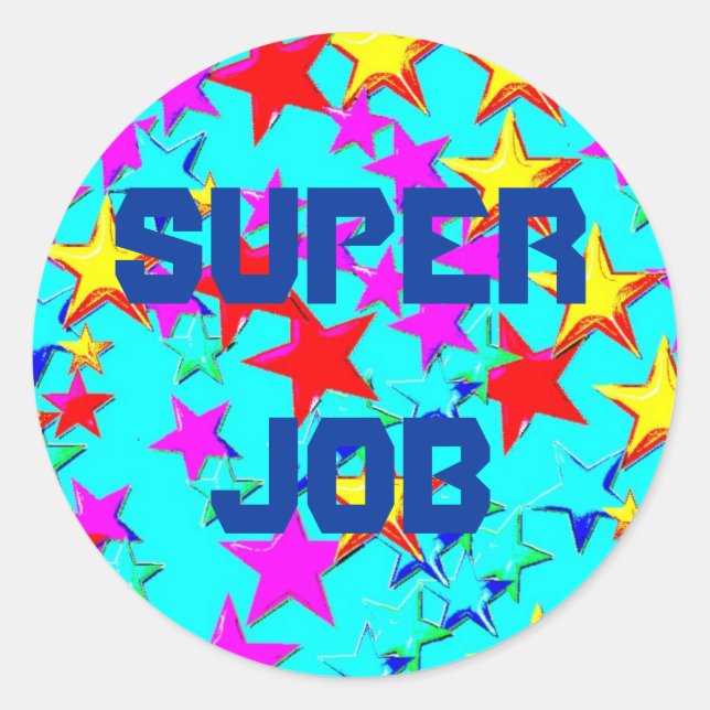 Super Job Star Sticker (Vorderseite)