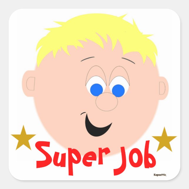 Super Job Sticker (Vorderseite)