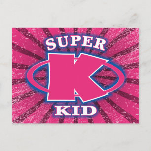 Super Kid Girls Postcard Postkarte