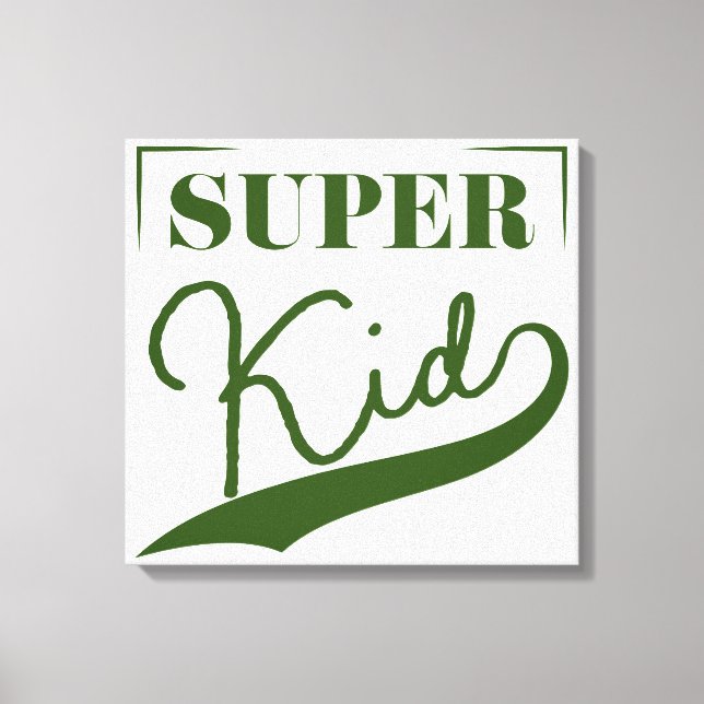 Super Kid Leinwanddruck (Vorderseite)