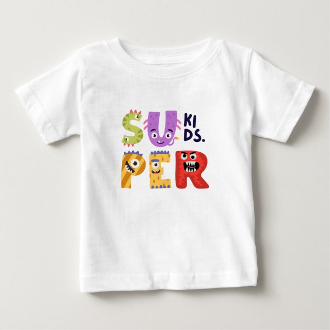 Super Kinder Baby T-shirt (Vorderseite)