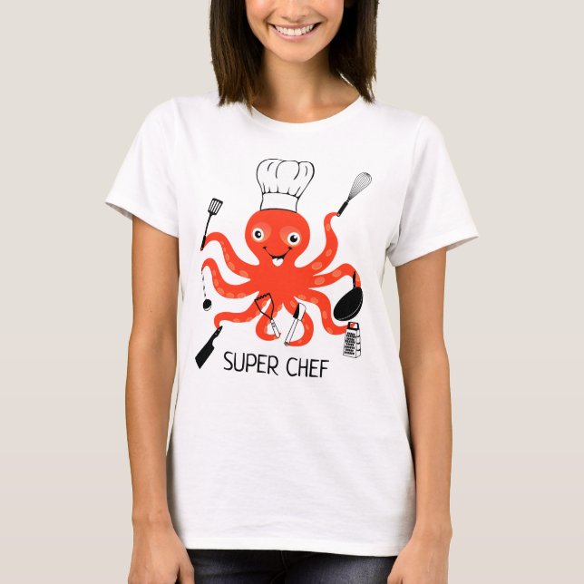 Super Koch Octopus T-Shirt (Vorderseite)