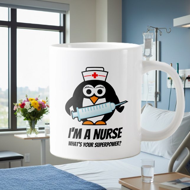 Super-Krankenschwester große Riesen-Jumbo-Tasse Pf Jumbo-Tasse (nurse mug)