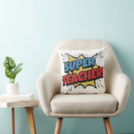 Super Lehrer Comic-Stil Kissen