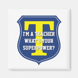 Super Lehrer Magnet   Was ist deine Supermacht?