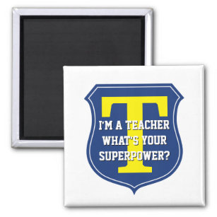 Super Lehrer Magnet   Was ist deine Supermacht?