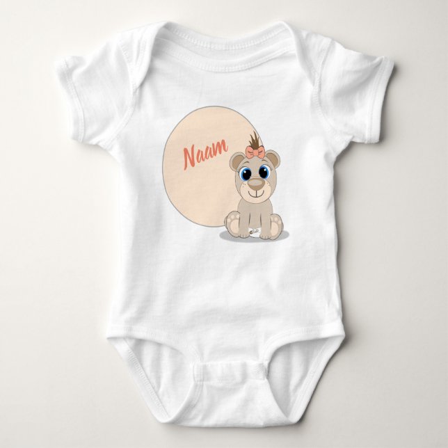 Super leuke romper met eigen naam en Stylimalzz Baby Strampler (Vorderseite)