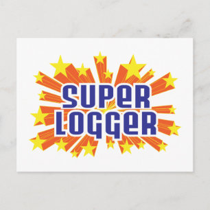 Super Logger Postkarte
