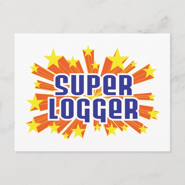Super Logger Postkarte (Vorderseite)