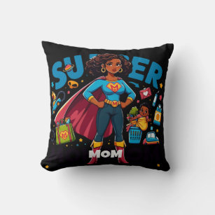 Super Mama Adventure Pillow Kissen