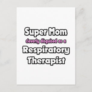 Super Mama ... Atemtherapeut Postkarte