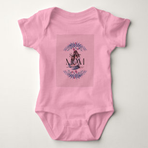 Super Mama Baby Bodysuit - Niedliches Ein Stück fü Strampler