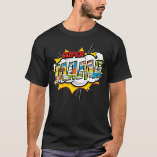 Super Mama Comic Style Familiengeschenk für Oma T-Shirt