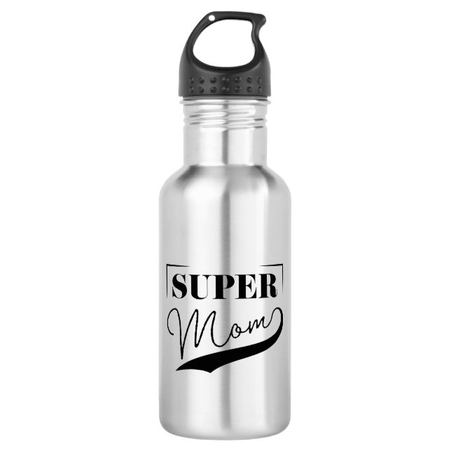 Super Mama Edelstahlflasche (Vorderseite)