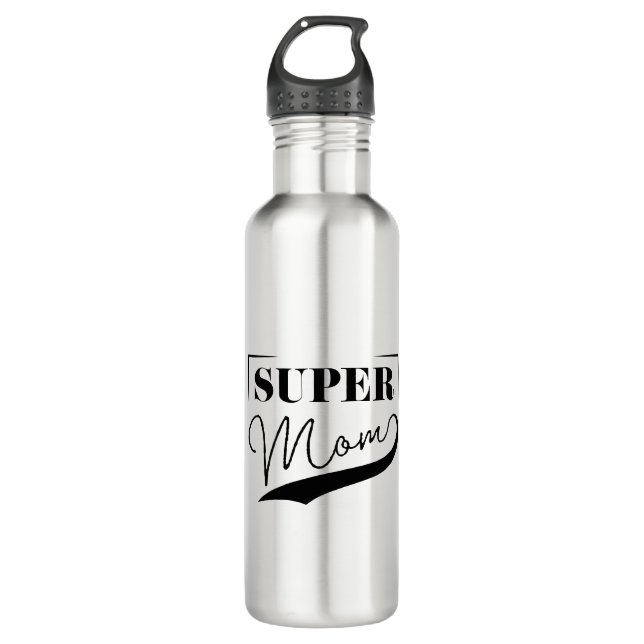 Super Mama Edelstahlflasche (Vorderseite)