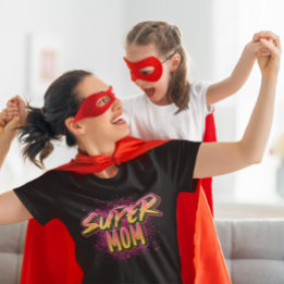 Super-Mama Graffiti-inspiriert Tri-Blend Shirt