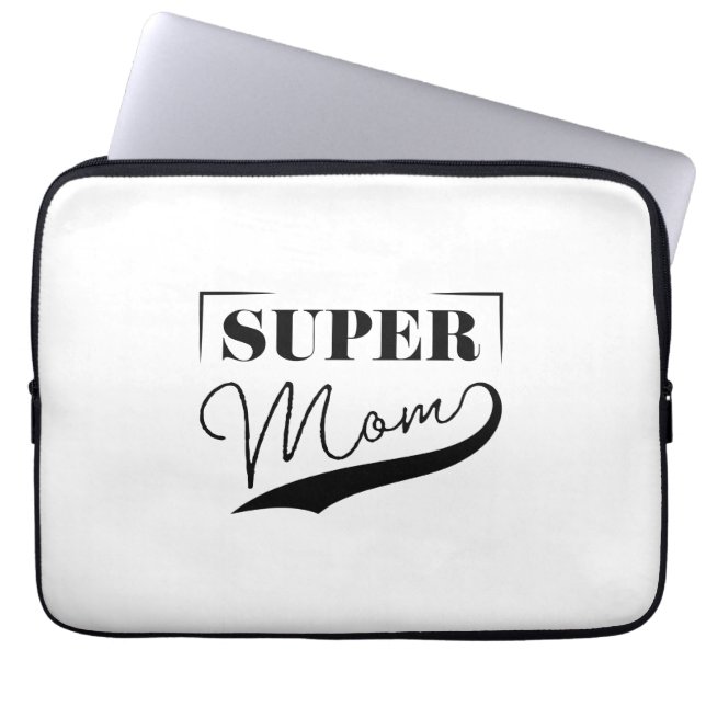Super Mama Laptopschutzhülle (Vorderseite)