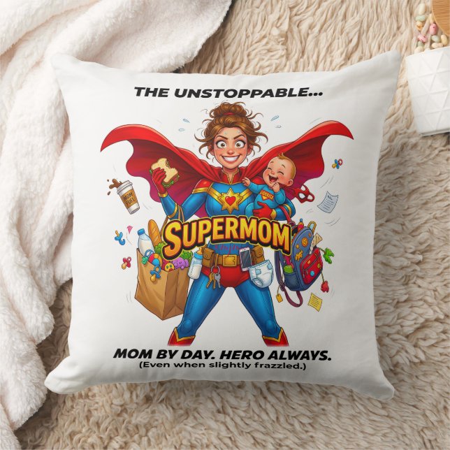 Super Mama Lustiger Muttertag  Kissen (Decke)