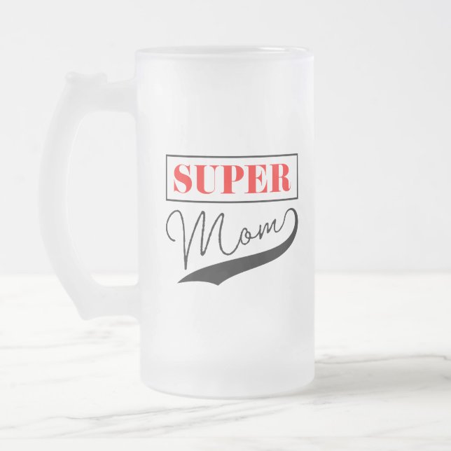 Super Mama Mattglas Bierglas (Links)
