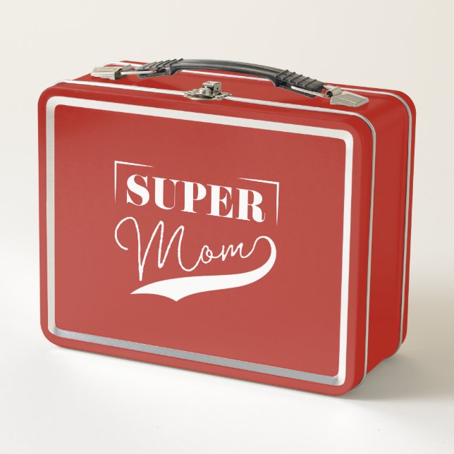 Super Mama Metall Brotdose (Vorderseite)