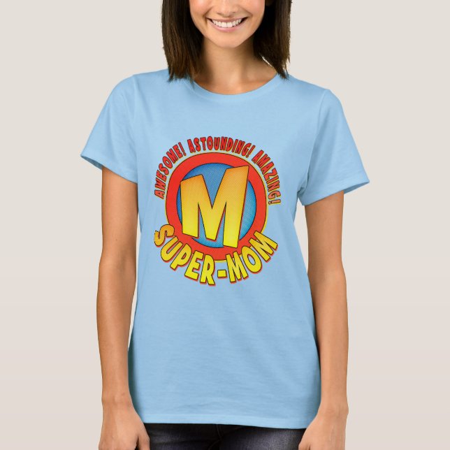 Super Mama Muttertag Ladys Ringer T - Shirt (Vorderseite)