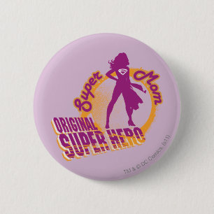 Super Mama Original Super Hero Button