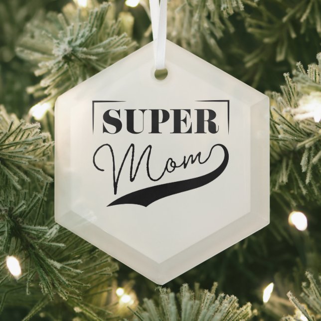 Super Mama Ornament Aus Glas (Insitu)