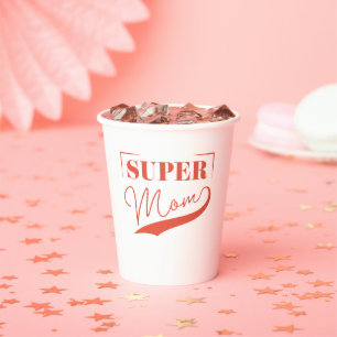 Super Mama Pappbecher