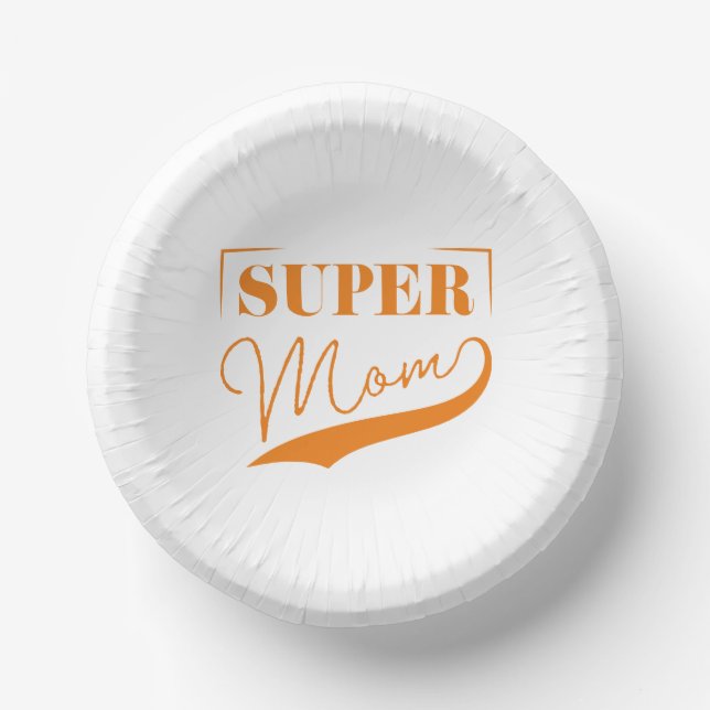 Super Mama Pappteller (Vorderseite)