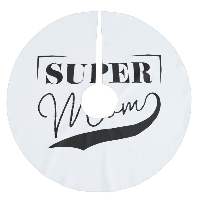 Super Mama Polyester Weihnachtsbaumdecke (Vorderseite)