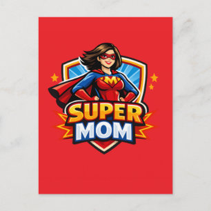 Super-Mama Postkarte
