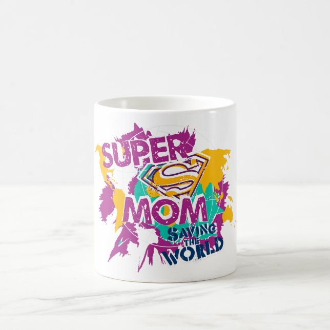 Super-Mama Rette die Welt Tasse (Mittel)