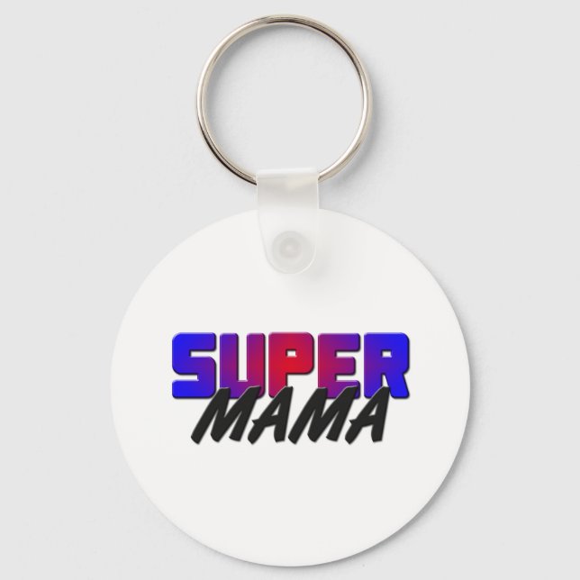 Super Mama Schlüsselanhänger (Vorderseite)