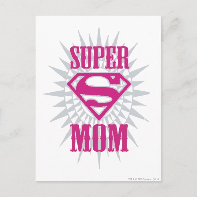 Super Mama Sternexplosion Postkarte (Vorderseite)